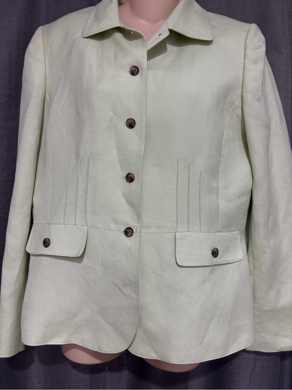 Tailored Light Green Women's Blazer Jacket